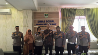Kadinsos Sumbar dan Polda Perkuat Sinergi