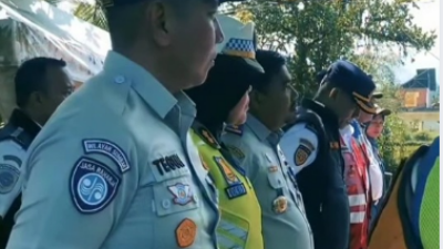 Ditlantas Polda Sumbar Uji Coba Sistem One Way di Tol Padang–Sicincin