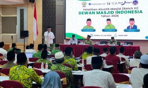 Sekretaris Daerah Provinsi Sumatera Barat, Arry Yuswandi, membuka Pelatihan Akustik Masjid
