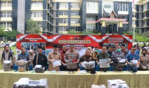 Polda Sumbar Ungkap 43 Kasus Narkoba, Sita Ratusan